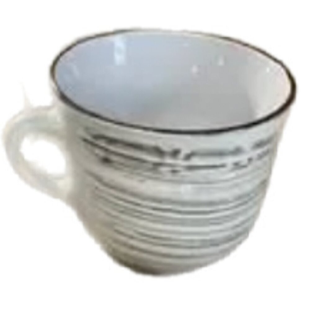 Pfaltzgraff Trellis White Coffee Mug Set (2) NWOT